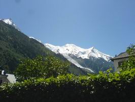 The view of Mont Blanc Chamonix Rental Accommodation